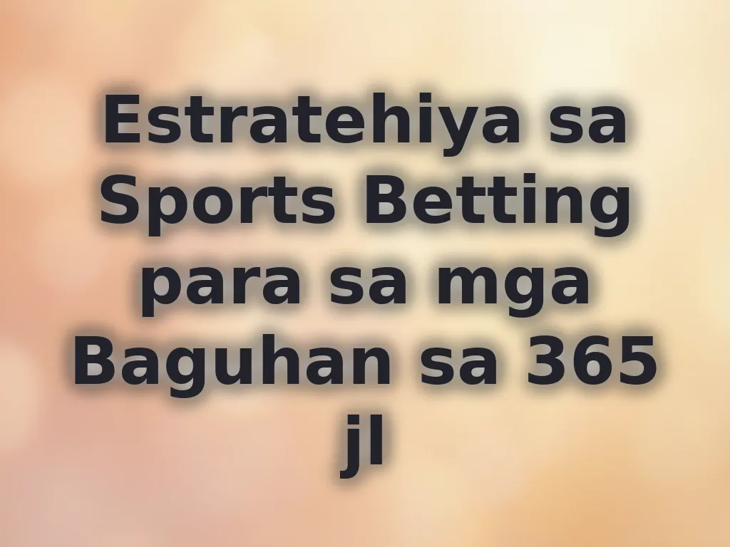 Sports betting guide